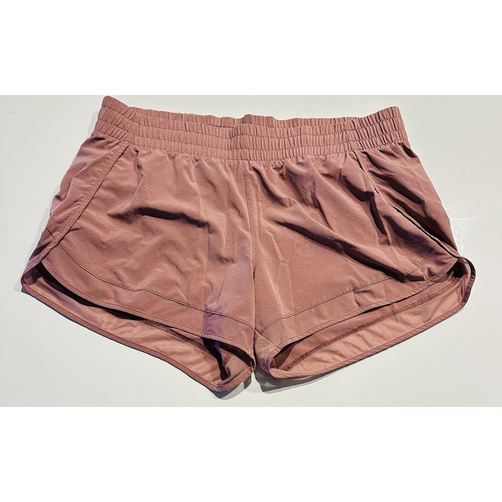 Athleta Hustle 3" Lined Shorts Mauve Purple Size L Lightweight Activewear